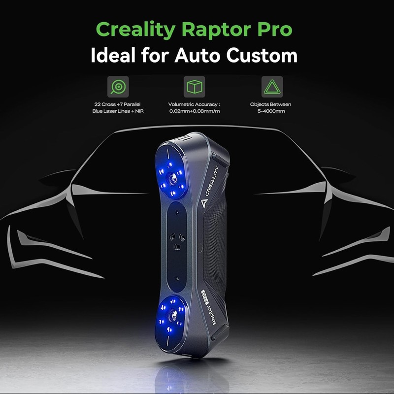 Creality Raptor Pro 3D Scanner for 3D Printing, 60fps Anti-Shake Tracking gallery