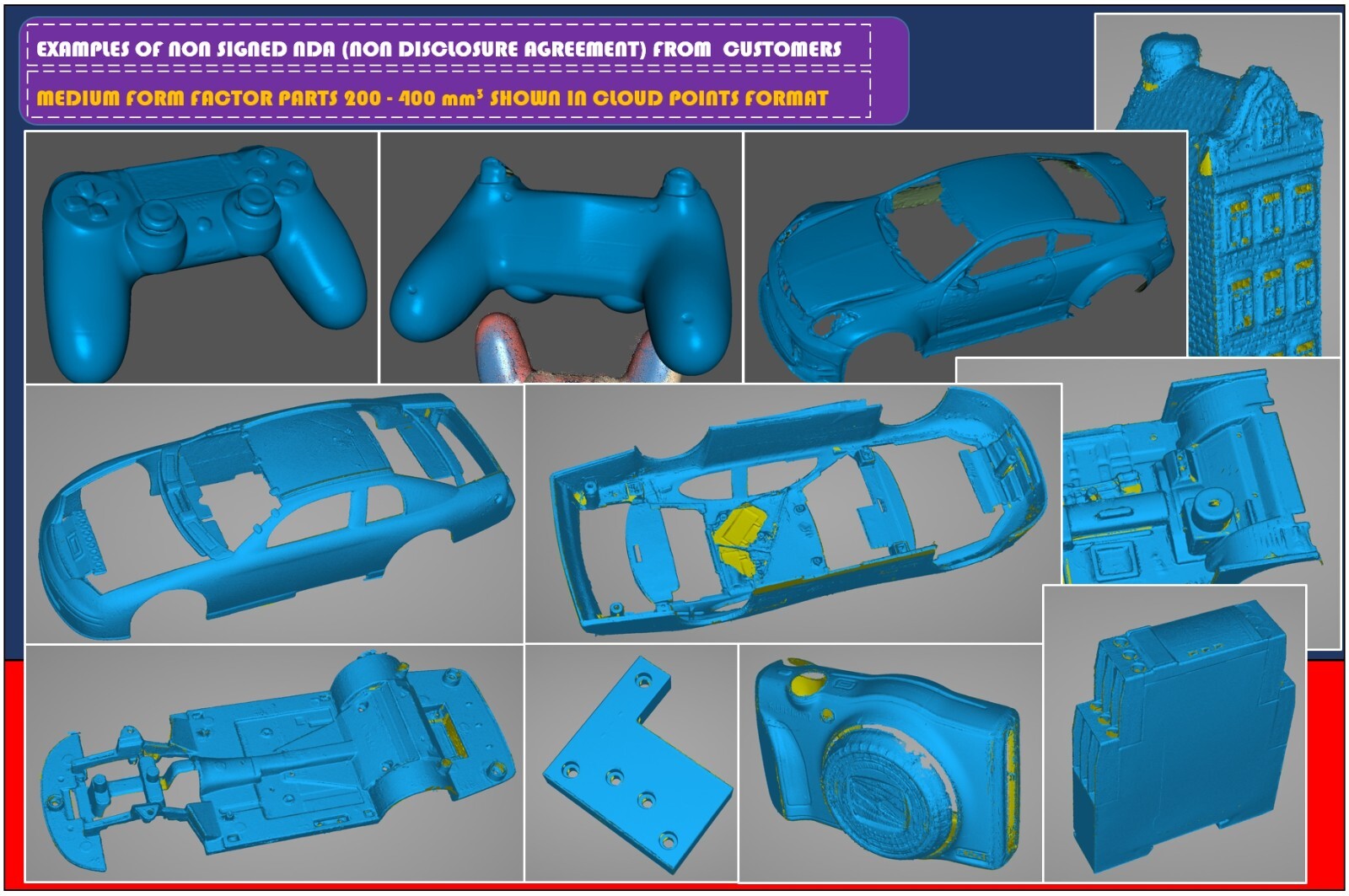 3D SCANNING SERVICE HIGH RESOLUTION MEDIUM FORM FACTOR [NO TEXTURE] gallery