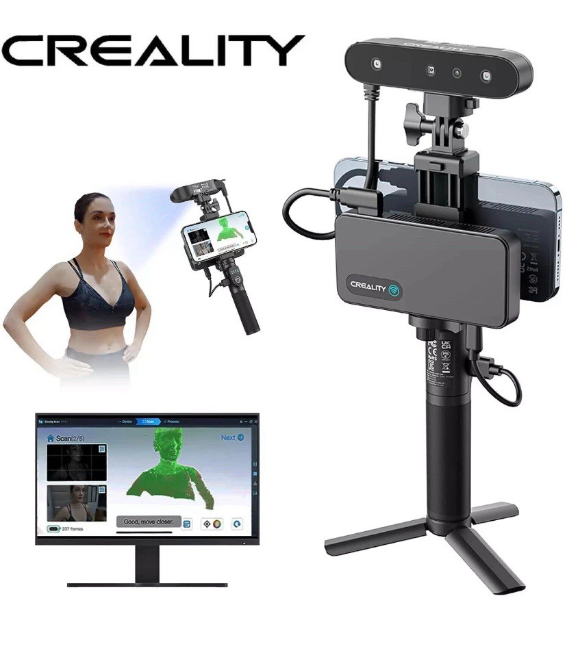 Creality CR-Scan Ferret Pro 3D Scanner - 0.1mm Accuracy, Full Color, WiFi6, New