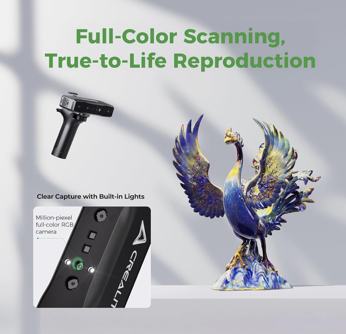 $$$ Fathers Day Sale Creality Otter Lite Handheld 3D Scanner Structured Color gallery