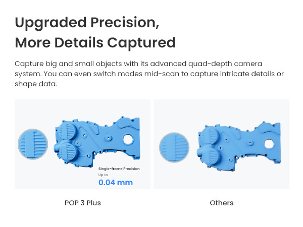 Revopoint POP 3 Plus 3D Handheld Scan STANDARD 0.04mm Precision 18fps Scanner gallery