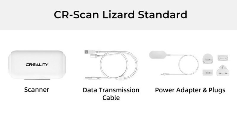 Creality 3D Scanner CR-Scan Lizard Up to 0.05mm Accuracy No-marker, Standard Kit gallery
