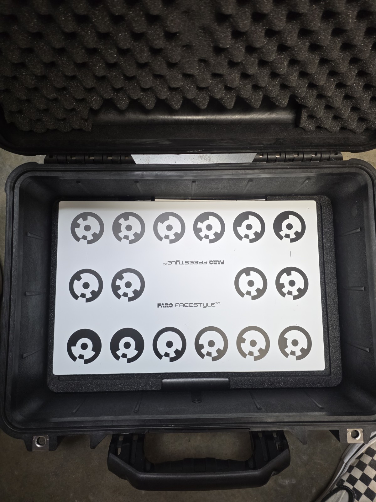 FARO Freestyle3D X Handheld 3D Laser Scanner w/ Case Tablet Calibration Plate gallery
