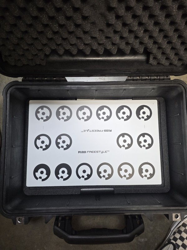 FARO Freestyle3D X Handheld 3D Laser Scanner w/ Case Tablet Calibration Plate gallery