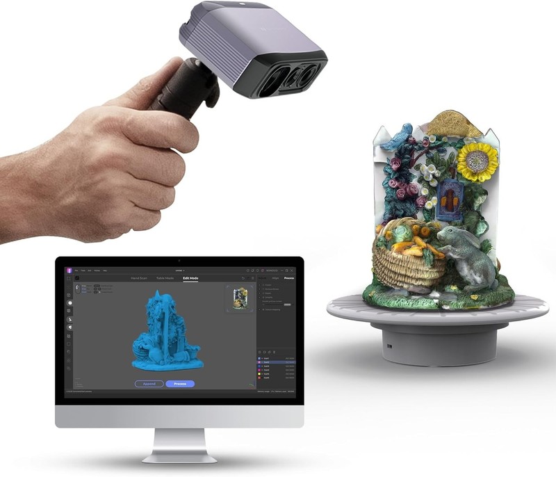 Moose Lite Handheld 3D Scanner - 0.05mm Precision for Effortless 3D Printing gallery
