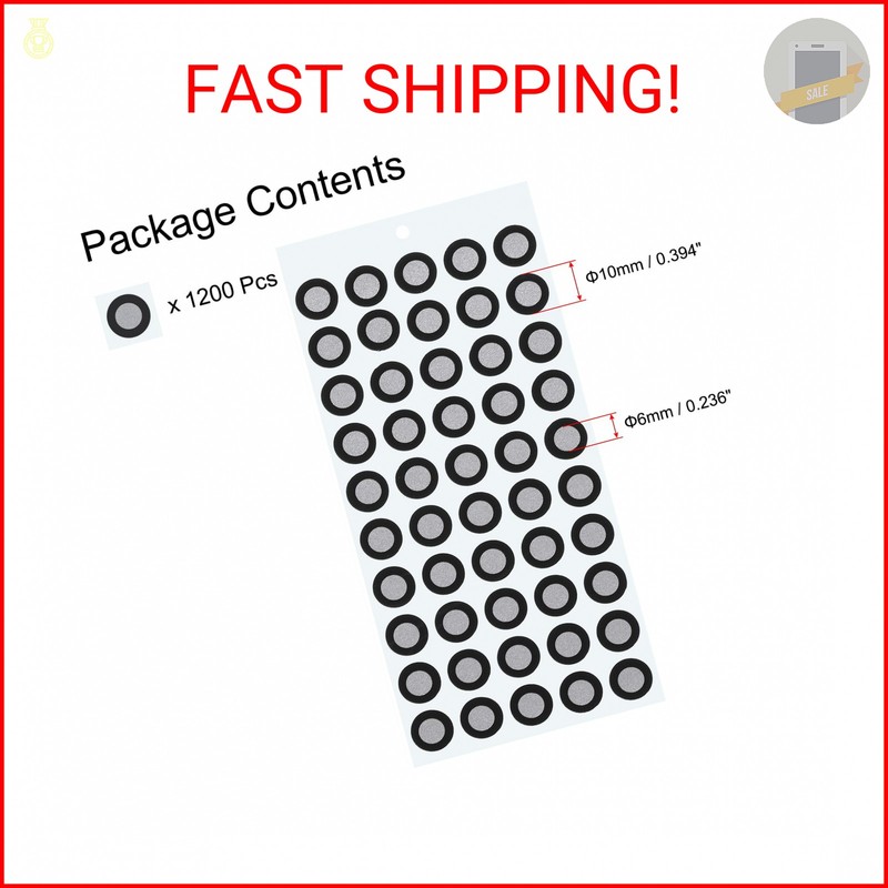 uxcell 1200 Pcs 3D Scanner Markers 6mm High Reflective 3D Scanning Dots 3D Track gallery