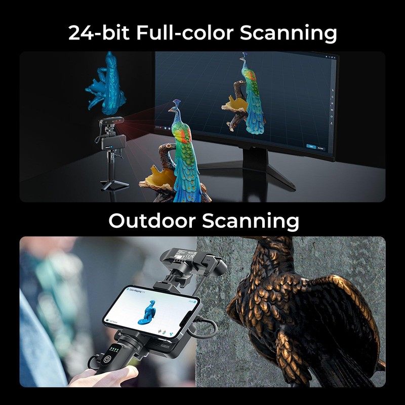 Creality CR-Scan Ferret Pro 3D Scanner - 0.1mm Accuracy, Full Color, WiFi6, - Ne gallery