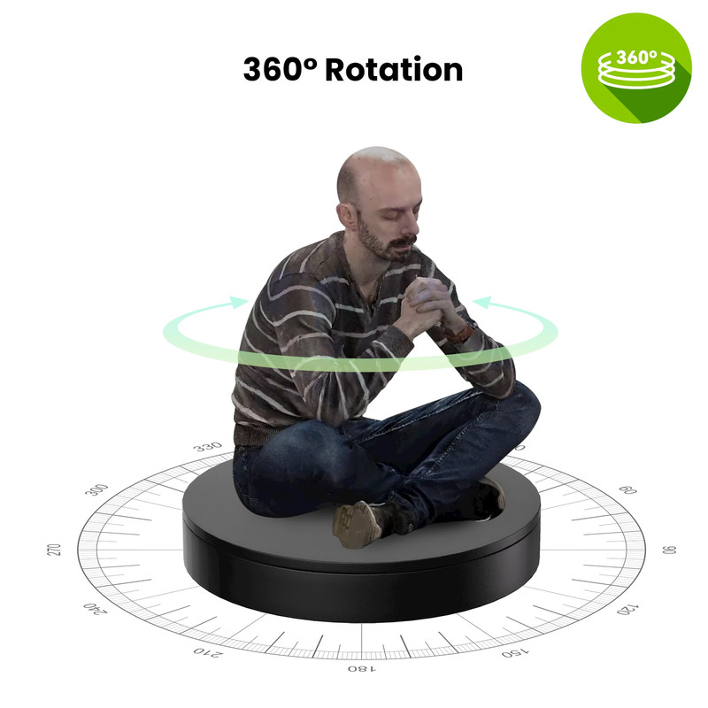 Revopoint large turntable 200KG load-bearing Bluetooth connection supports gallery