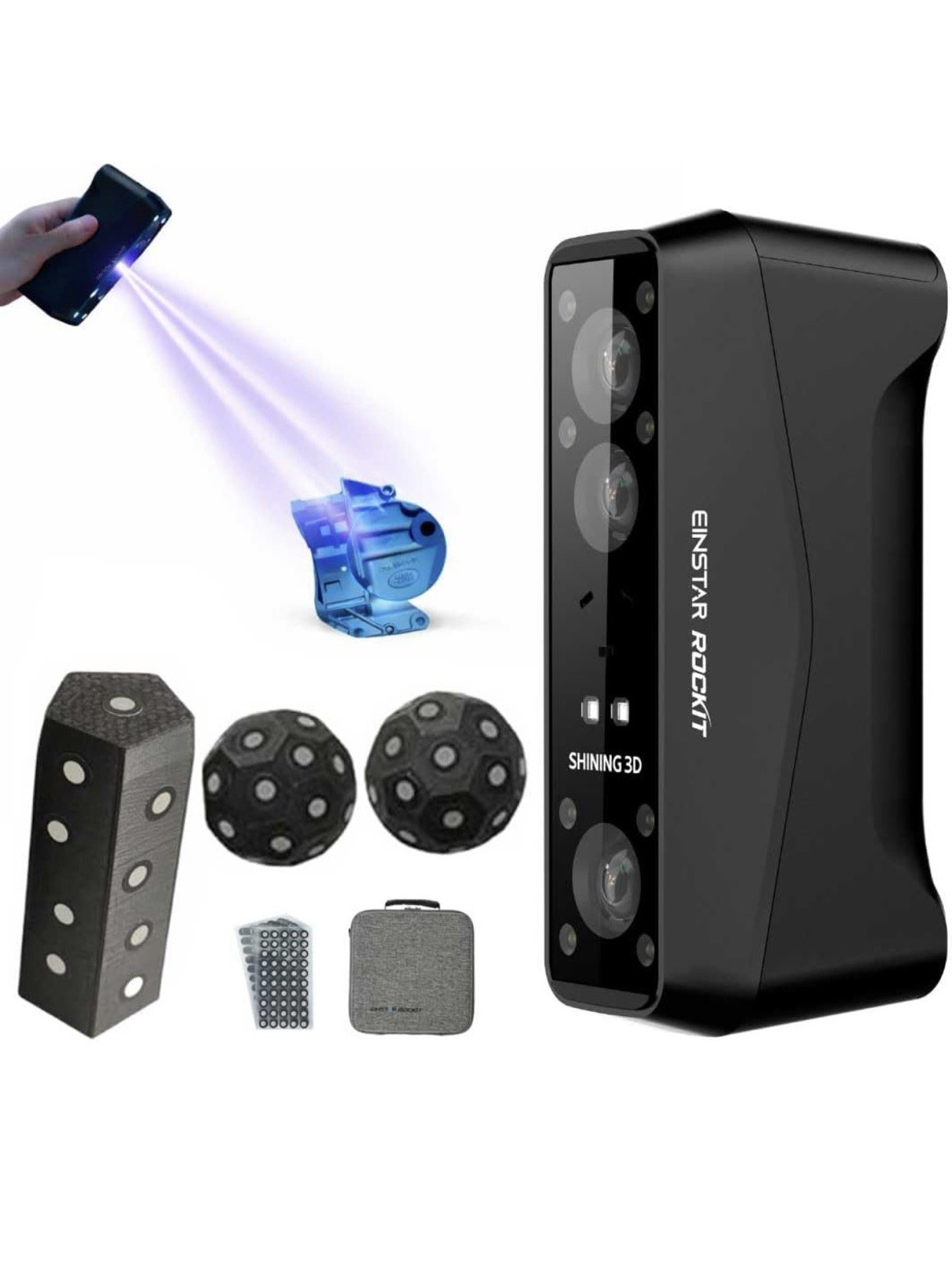 EINSTAR Rockit Wireless Handheld 3D Scanner 0.05mm HD Resolution, IR VCSEL Scan gallery