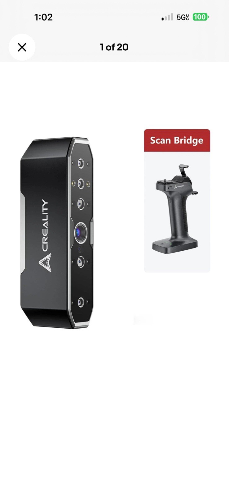 Creality Otter Handheld 3D Scanner With Scan Bridge gallery