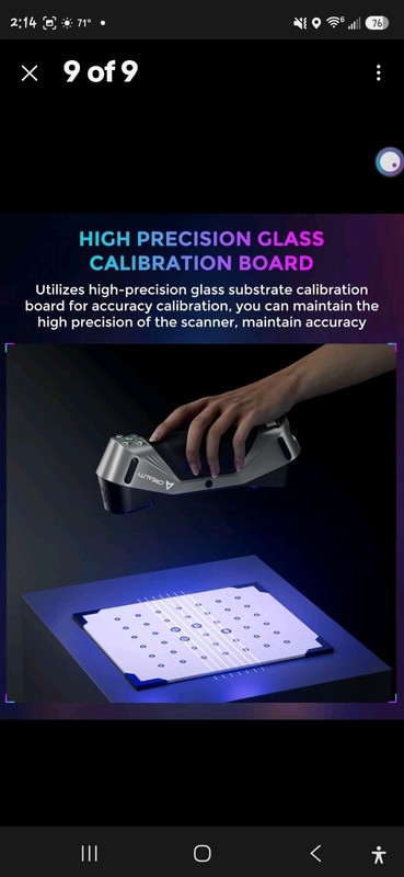 Creality CR-Scan Raptor 3D Scanner - Open Box - Original Package Accessories gallery