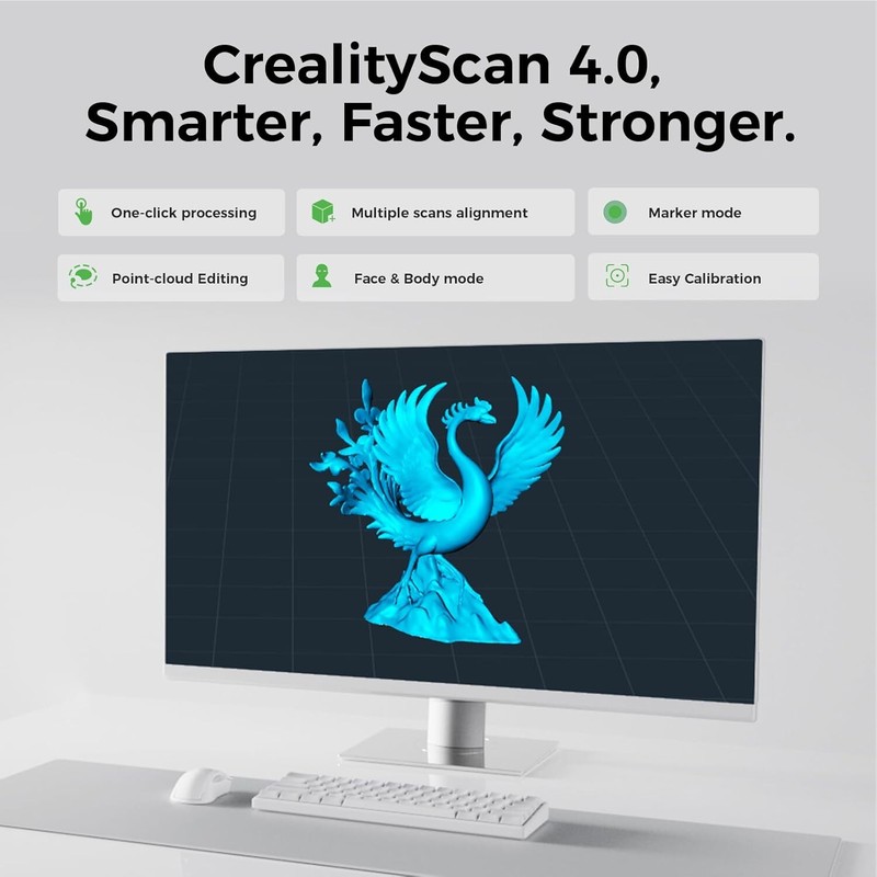 Creality CR-Scan Otter Lite 3D Scanner 24-Bit Full-Color Scans for Win/Mac/iOS/A gallery