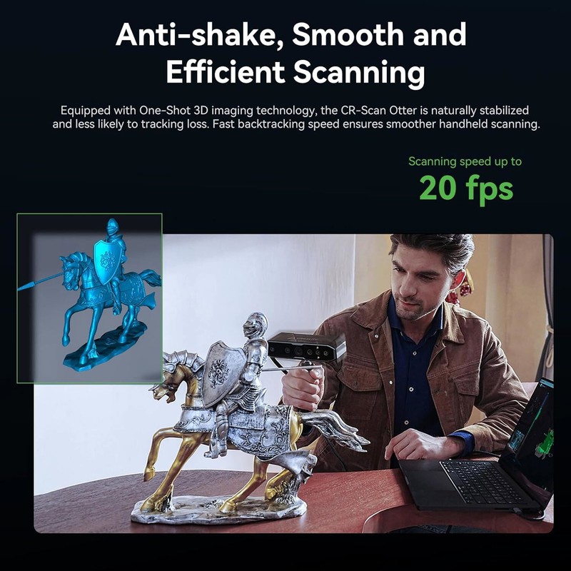 Creality 3D Scanner CR-Scan Otter for 3D Printing 10-2000mm Range Full-Color US gallery