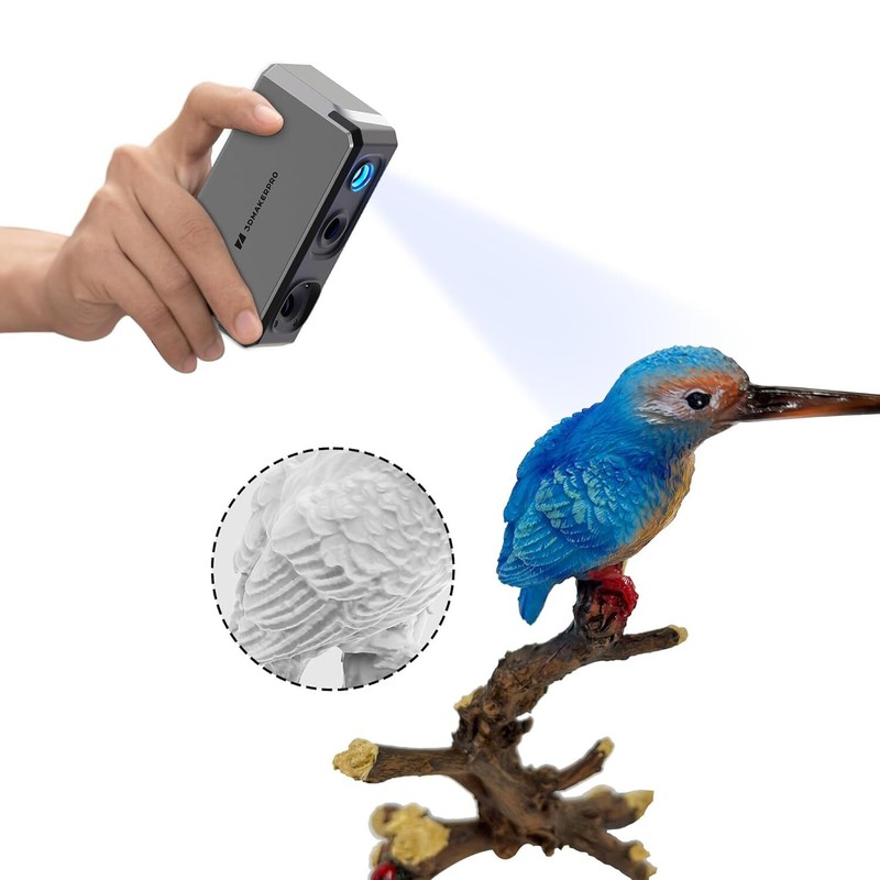 3DMakerpro Handheld 3D Scanner For 3D-Printing 0.01mm Accuracy 10FPS Seal New gallery