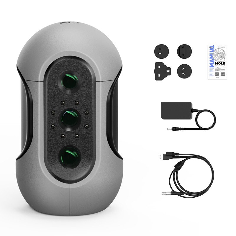 3DMakerpro Mole Handheld 3D Scanner 3D Printer 0.05mm Accuracy 10FPS Scanning gallery