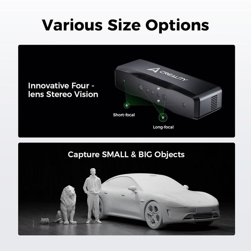 Creality CR-Scan Otter Lite 3D Scanner 24-Bit Full-Color Scans for Win/Mac/iOS/A gallery