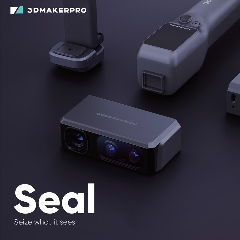 3DMakerpro Seal Handheld 3D Scanner 24-bit Color Camera Anti-Shake Lenses O4Z2 gallery