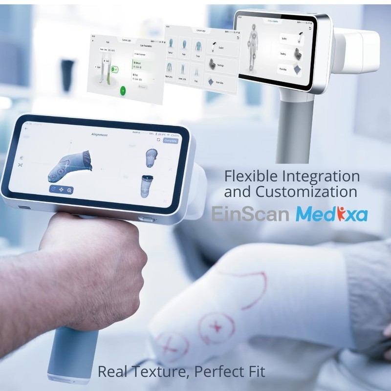 NEWEinScan Medixa Medical 3D Scanner Color Structured Light Orthotics Prosthetic gallery