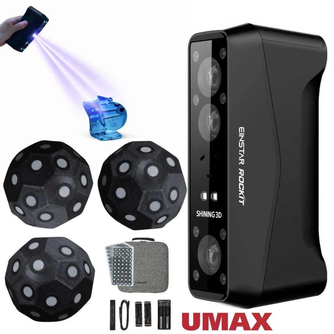 EINSTAR Rockit Hybrid Laser, Infrared 3D Scanner 2.8M Points/s 5MP Texture Came gallery