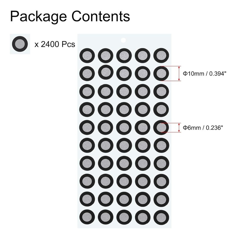 3D Scanner Markers Reflective Dots 6mm 10mm 2400 Pcs for Laser 3D Scanning gallery
