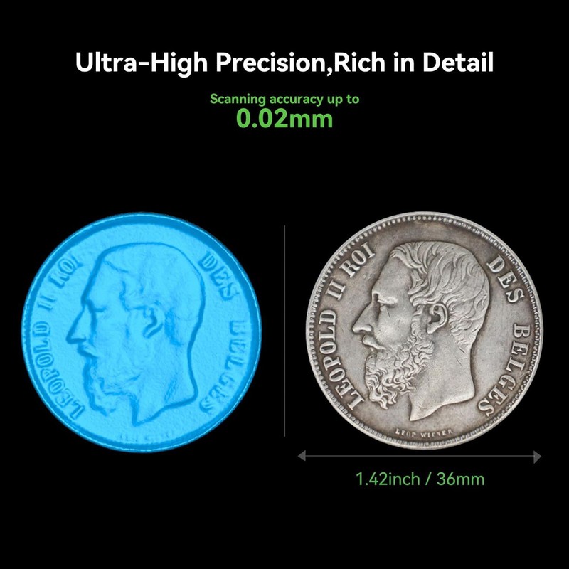 Creality CR-Scan Otter 3D Scanner 24-Bit Full-Color for iOS Android Windows US gallery