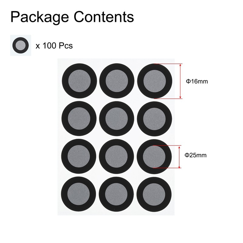 100 Pcs 3D Scanner Markers 16mm High Reflective 3D Scanning Dots(16x25mm) gallery
