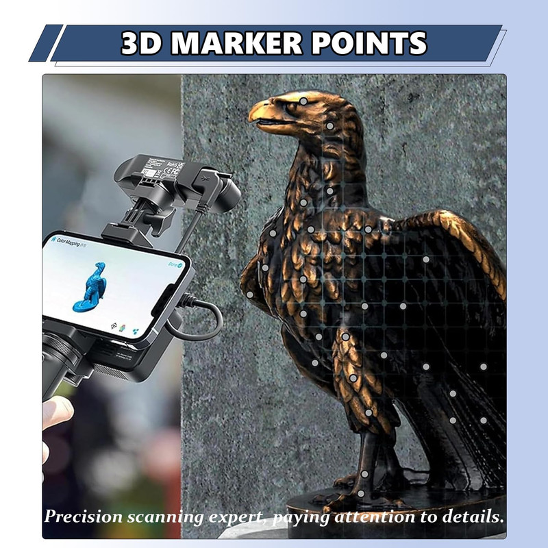 3D Scanner Markers - 600 Dots for Precise Optical Tracking and Scanning gallery
