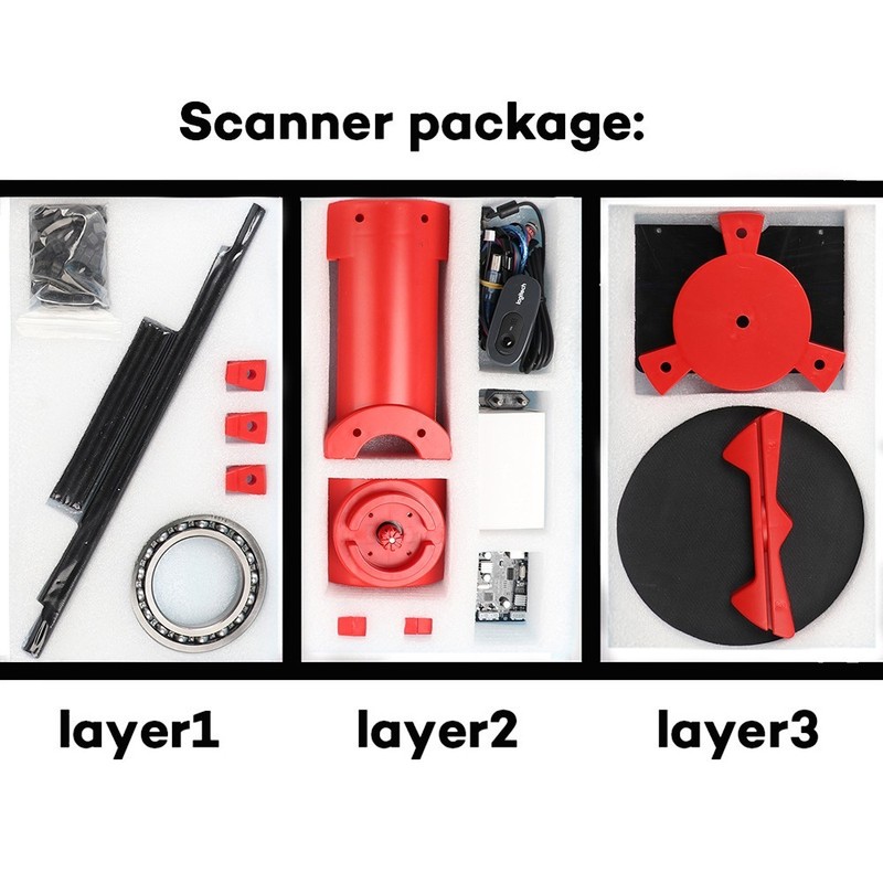 Ciclop 3D Scanner DiY Kit USB Open Source Object Laser Plastic Injection Molding gallery