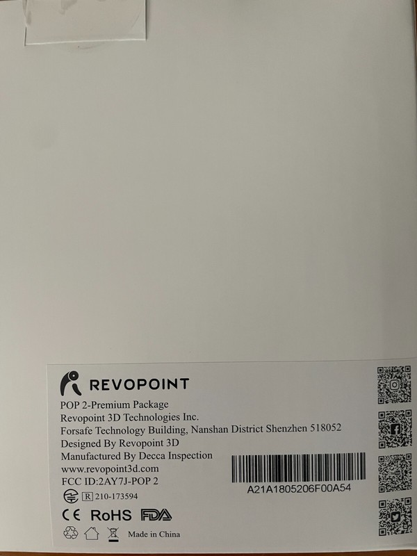 Revopoint POP 2 Premium 3D Scanner 0.05mm Precision, Turntable, & Stabilizer gallery